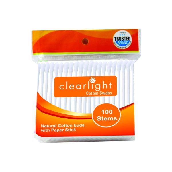 Clearlight Cotton Ear Swabs (100 Sticks)
