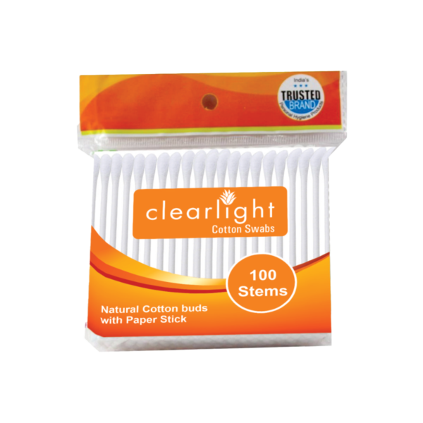 Clearlight Cotton Ear Swabs (100 Sticks)
