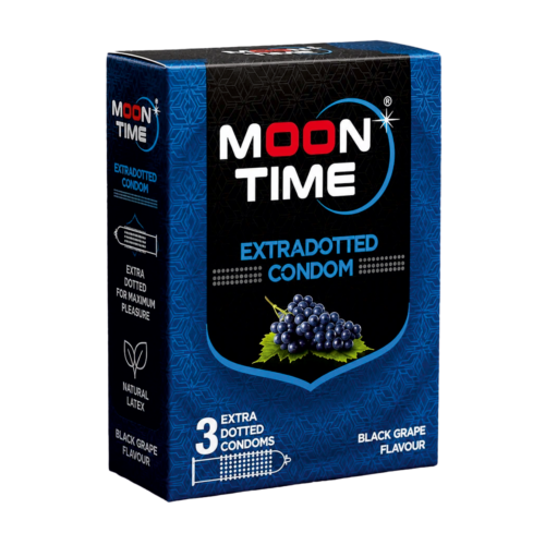 Moontime Black Grapes Condom 3Pc