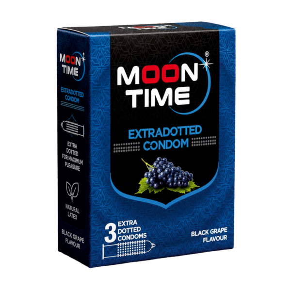 Moontime Black Grapes Condom 3Pc